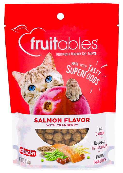 FRUITABLES TREAT CAT SLMN/CRN 2.5OZ