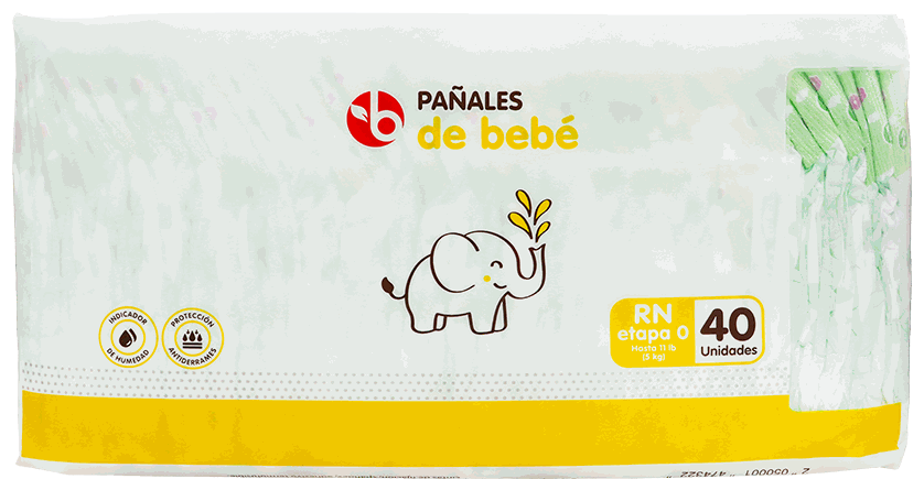 Bravo Pañal Recien Nacido40 UND