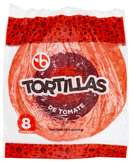 BRAVO TORTILLA WRAP TOMATE MED 8/1