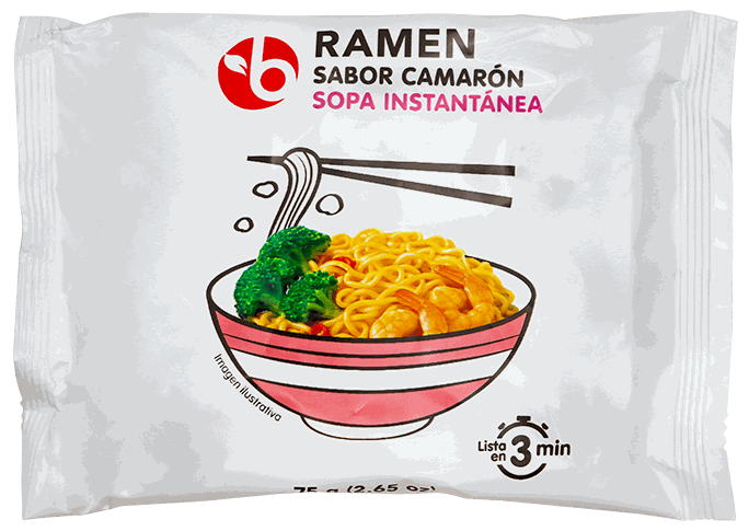 BRAVO SOPA RAMEN CAMARON SOBRE 75GR