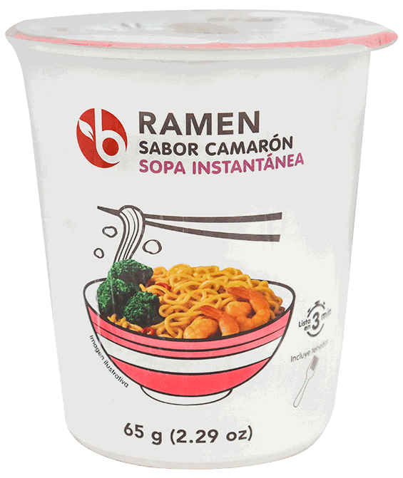 BRAVO SOPA RAMEN CAMARON VASO 65GR