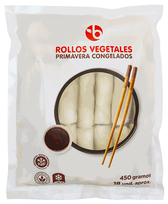BRAVO ROLLOS VEGETALES 18 UND 450 GR
