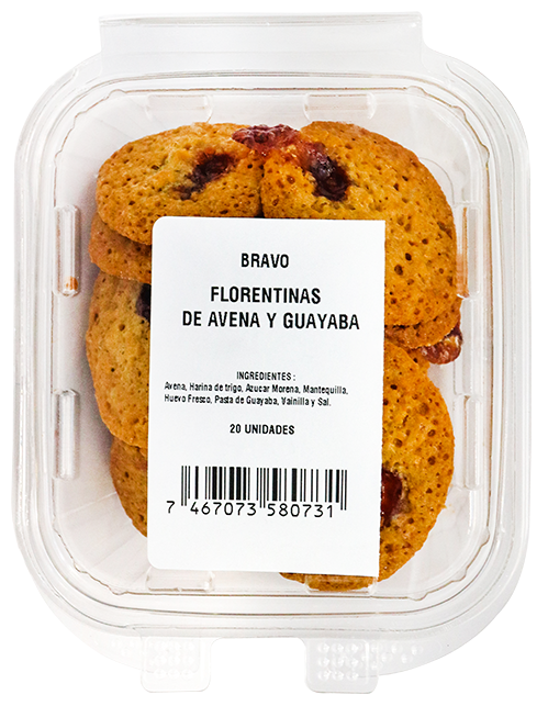 Florentinas De Avena Y Guayaba20 UND