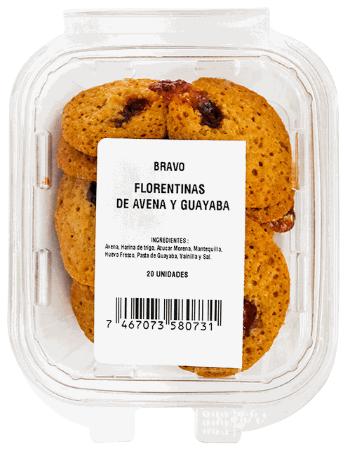 FLORENTINAS DE AVENA Y GUAYABA
