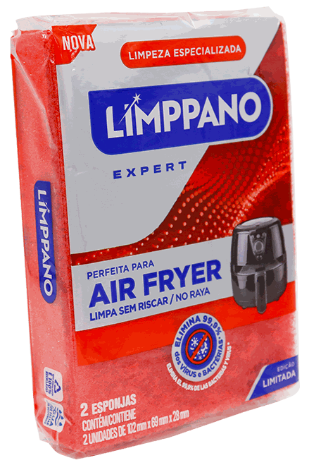 LIMPPANO ESPONJA AIR FRYER 2/1