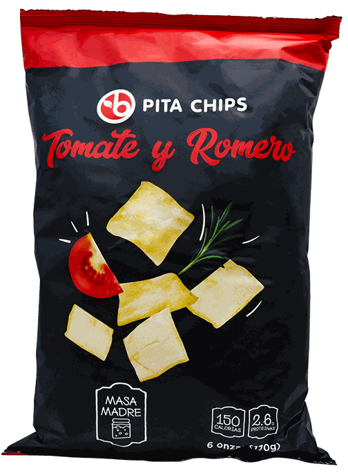 BRAVO PITA CHIPS TOMATE Y ROMERO 6 OZ