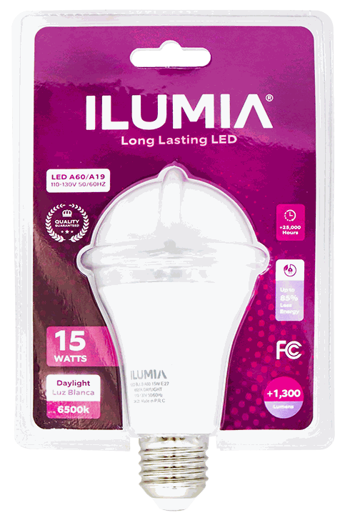 ILUMIA BOMBILLO LED 15W 6500K L/BLANCA