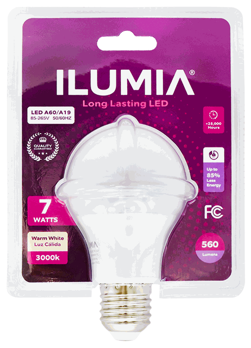 ILUMIA BOMBILLO LED 7W 3000K L/CALIDA