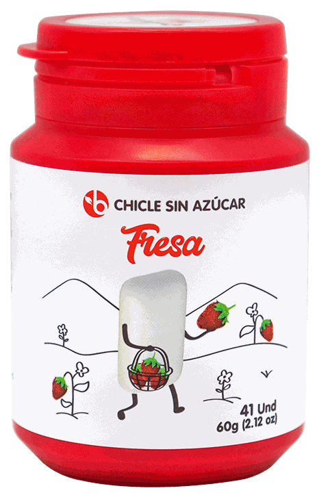 BRAVO CHICLE FRESA 60GR