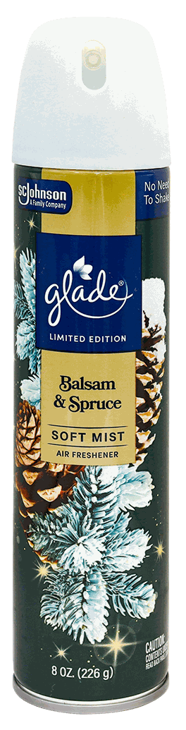 GLADE AEROSOL BALSAM& SPRUCE 8 OZ