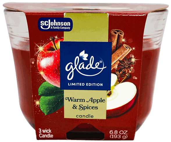 GLADE VELA APPLE & SPICES 6.8 OZ