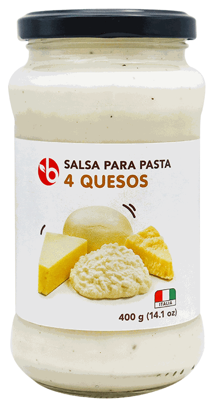 BRAVO SALSA PASTA 4 QUESO 14OZ