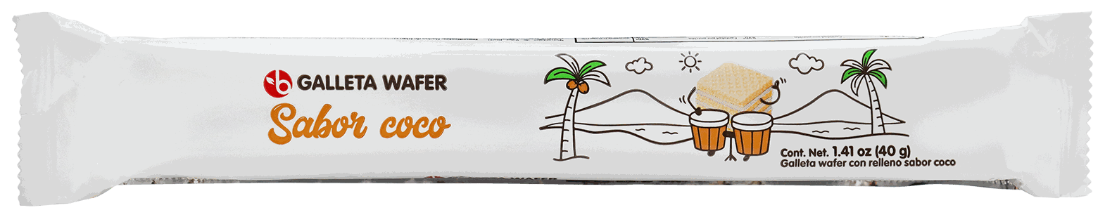 BRAVO GALLETAS WAFER COCO 40 GR