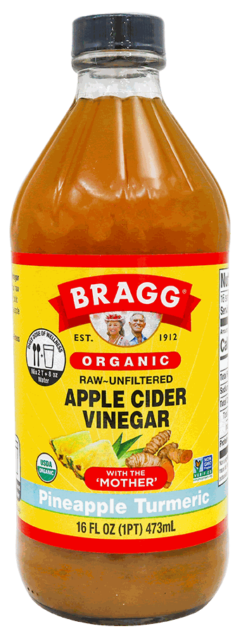 BRAGG AP CIDER PINEAPPLE TURMERIC 16 OZ