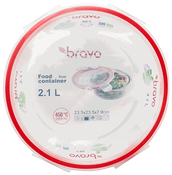 B ENVASE DE VIDRIO REDONDO 2.1LT LRD11