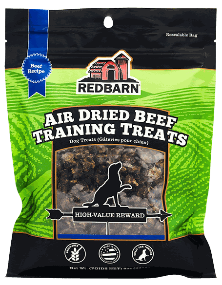 REDBARN PET AIR DRIED BEEF TREATS 8 OZ