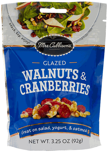MRS CUBB GLZ WALNUT Y CRANBERRIES 3.25