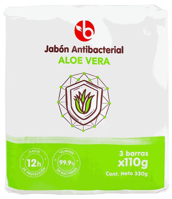BRAVO JABON ANTIBACT ALOE 3PK 330GR