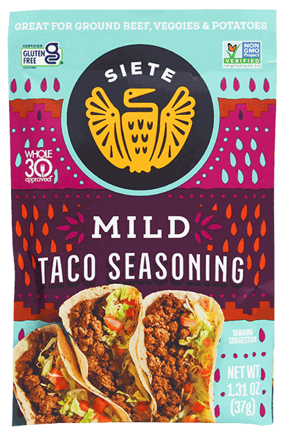 SIETE FOODS SEASONING TACO MILD 1.3 OZ