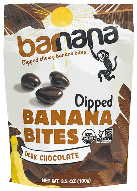 BARNANA BITES DARK CHOCOLATE 3.5 OZ