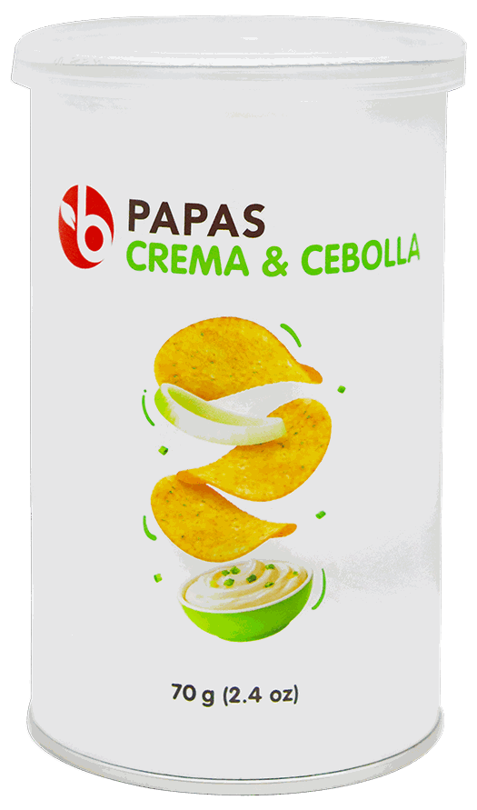 BRAVO PAPAS CREMA & CEBOLLA 70 GR