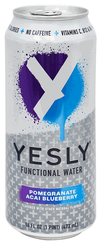 YESLY WATER POM ACAI 16 OZ