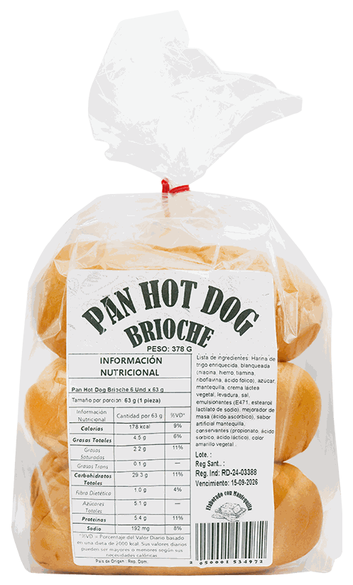 BRAVO PAN HOT DOG BRIOCHE 6UND