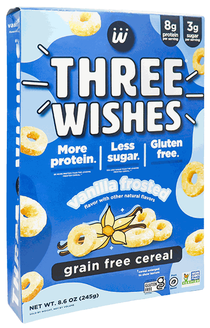 THREE WISHES CEREAL SHAPE FROSTED 8.8 OZ