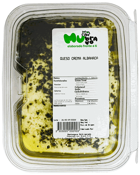 MUBRAVO QUESO CREMA C/ALBAHACA