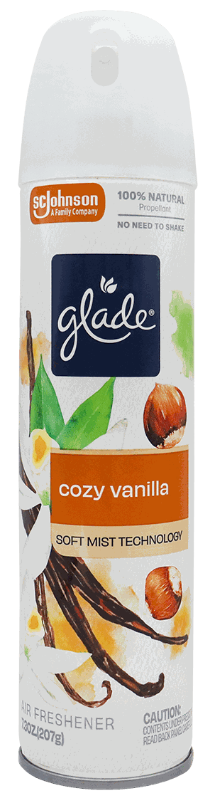 GLADE AEROSOL COZY VAINILLA 7.03OZ