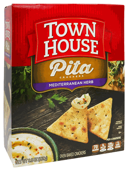 TOWN HOUSE PITA CRACKERS 9.5 ONZ