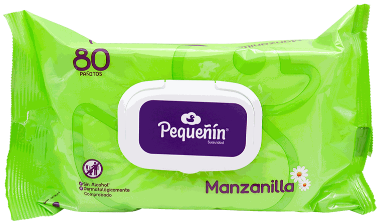 PEQUEÑIN PAÑO HUMEDO MANZANILLA 80 UN