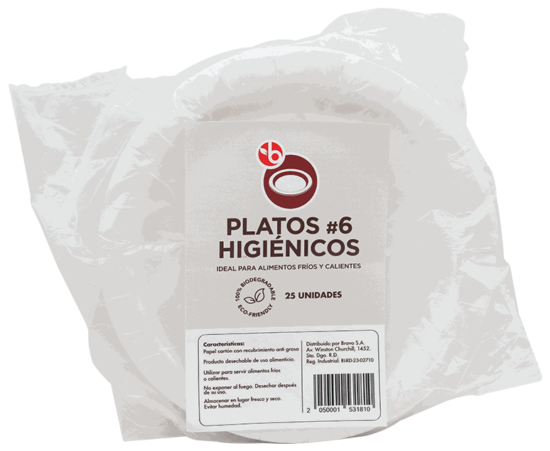 BRAVO PLATO PAPEL #6 25/1