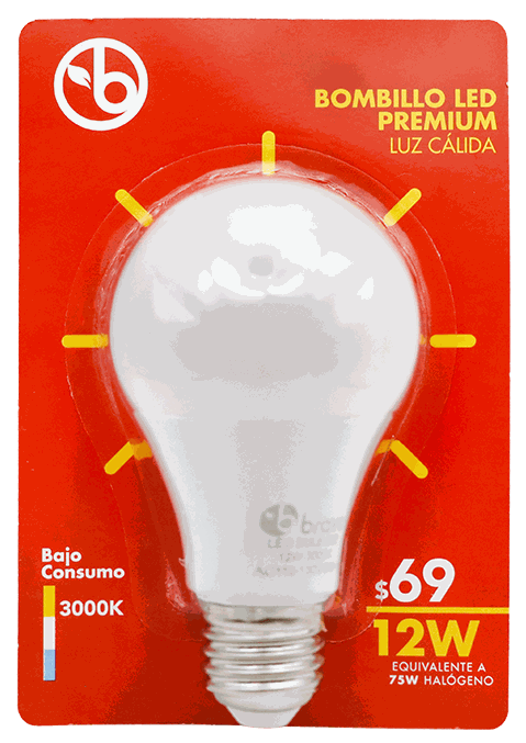BRAVO BOMBILLO LED 12W 3000K