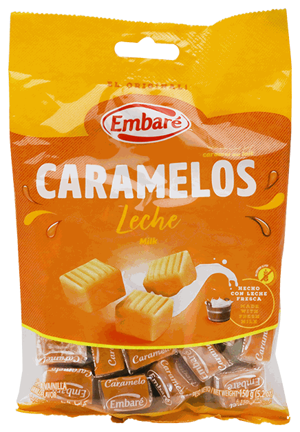 CARAMELOS DE LECHE EMBARE 150 G 40/1