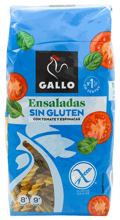 GALLO HELICES TOMATE Y ESPINACA 50 GR