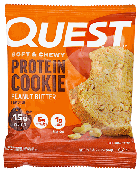 QUEST GALLETA PEANUT BUTTER 58 GR