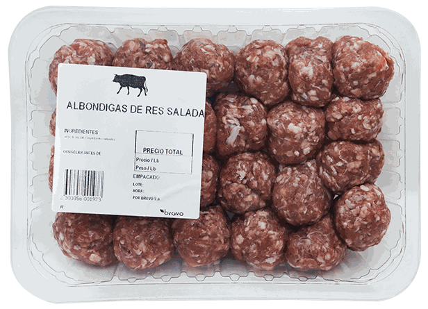 ALBONDIGAS DE RES SALADA