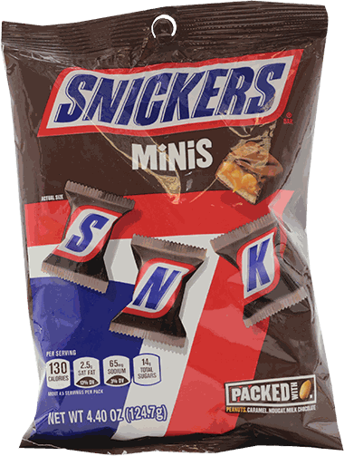 SNICKERS MINI PEG PACK 4.4 OZ