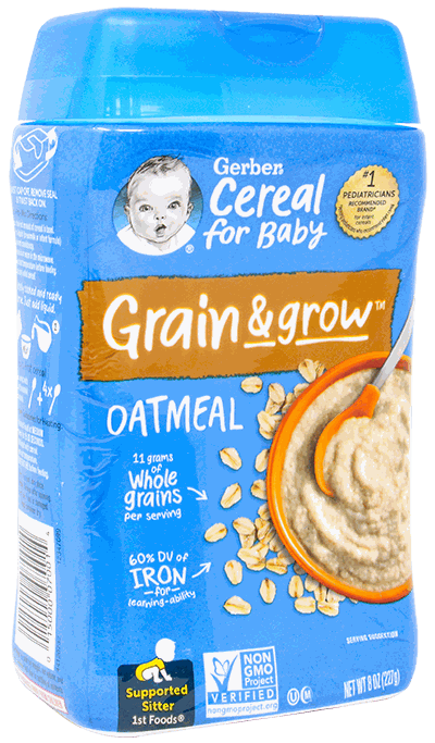 GERBER OATMEAL INFANT CEREAL 8 OZ