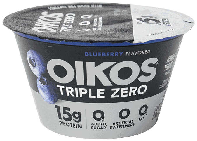 OIKOS YOG TRIPLE ZERO BLUEBERRY 5.3 OZ