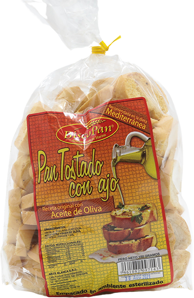 PAN TOSTADO C/AJO 120 GR