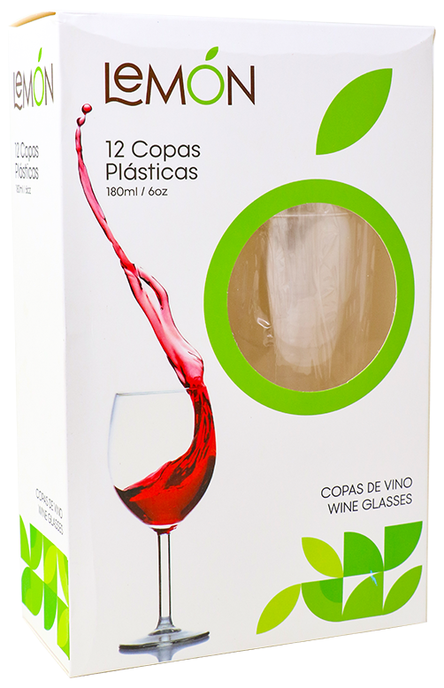 SOLUCIONES COPA PLASTICA VINO 12/1