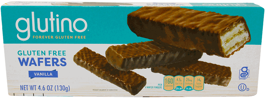 GLUTINO GF CHOC COVERED WAFER 4.6 OZ