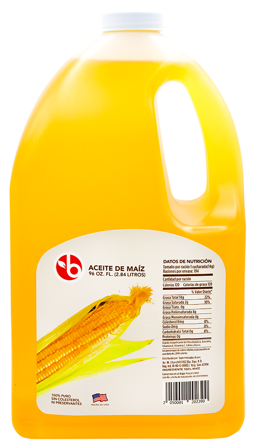BRAVO ACEITE MAIZ 96 OZ