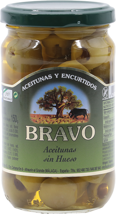 BRAVO ACEITUNAS VERDES S/H 300 GR
