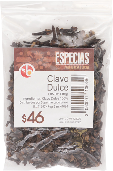 BRAVO CLAVO DULCE SOBRE 30 GR