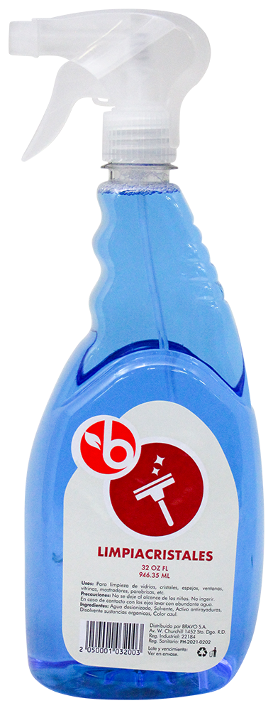 BRAVO LIMPIACRISTALES C/ATOMIZADOR 32 OZ