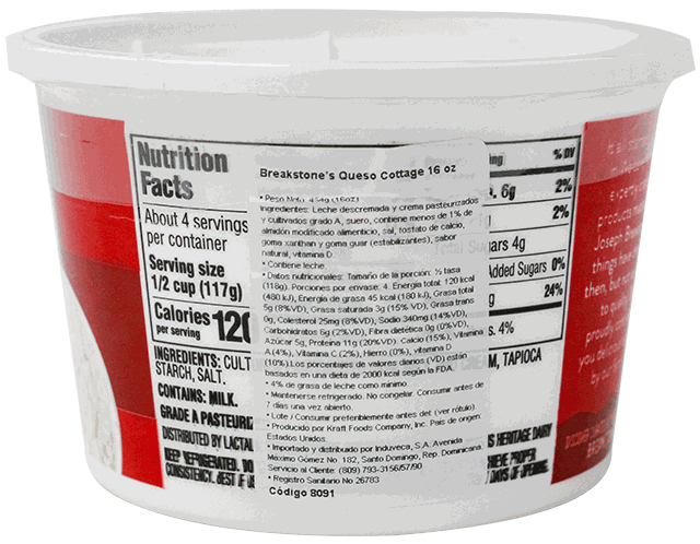 Breakstones Queso Cottage 16 OZ - Precio en RD | SupermercadosRD