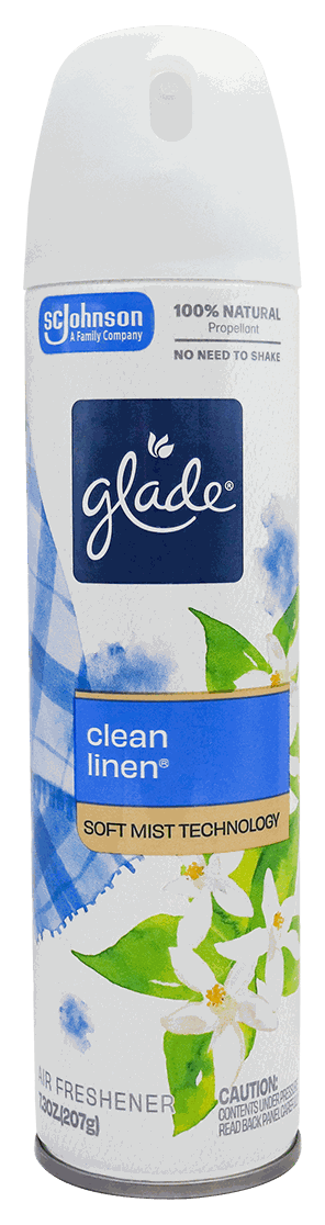 GLADE AEROSOL CLEAN LINEN 8.3 OZ